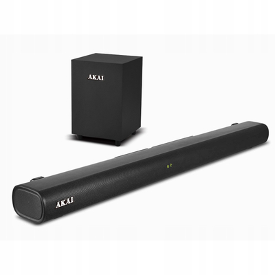 Soundbar Akai 2.1 me subwoofer, 80W, Bluetooth, i zi