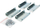 Set lidhësish kabinetesh rrjeti Digitus Baying, 4 braketa metalikë, me vida montimi, ngjyrë metalike