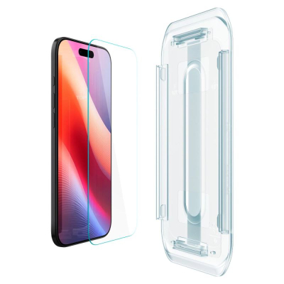Mbrojtës ekrani Spigen Glas.tR EZ Fit AluminaCore, për iPhone Air, xham i fortë 9H+, set me 2 copa, transparent
