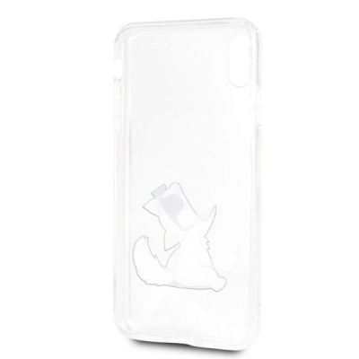 Mbulesë telefoni Karl Lagerfeld për iPhone Xs Max, plastike, transparente