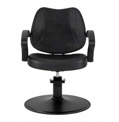 Karrige parukerie Hair System S20, me ngritës hidraulik, e zezë
