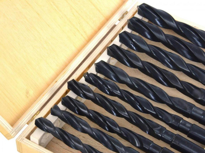 Set stërvitjesh metali Geko G38116, 10 copë, MK2 14.5-23mm, HSS, ngjyrë e zezë