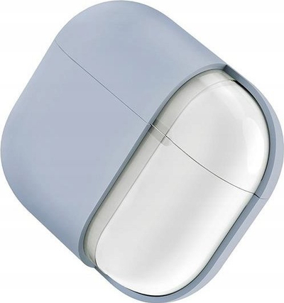 Mbulesë silikoni Uniq Lino për AirPods Pro, mbrojtëse, blu