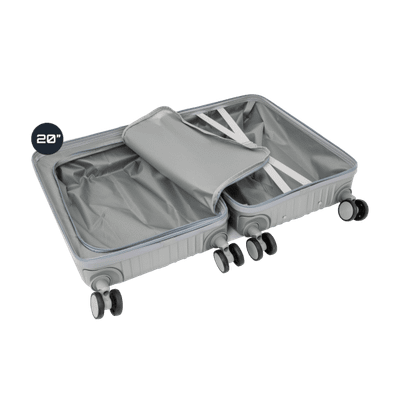 Set valixhe White Shark Guardian 20"/24", hirtë