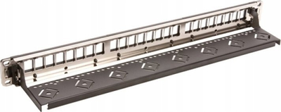 Patch panel EFB Elektronik 37667.1M, 24 porta RJ-45, Cat6, 1U, gri