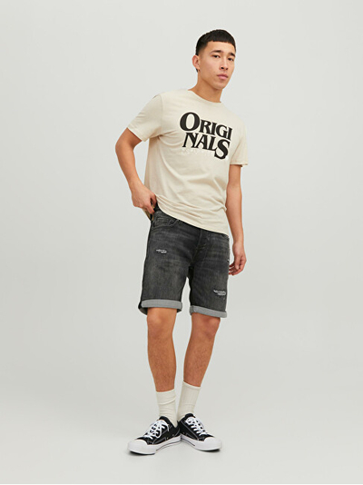 Pantallona të shkurtra JACK&JONES JJIRICK Regular Fit, të zi