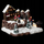 Dekor skenë Krishtlindjesh me LED Nativity Scene Ice Rink, 14x19cm, me bateri, shumëngjyrësh