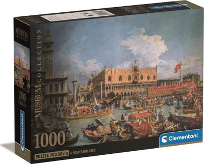 Puzzle Clementoni Compact Museum CLE 39792, 1000 copa, 50 x 70 cm, shumëngjyrësh