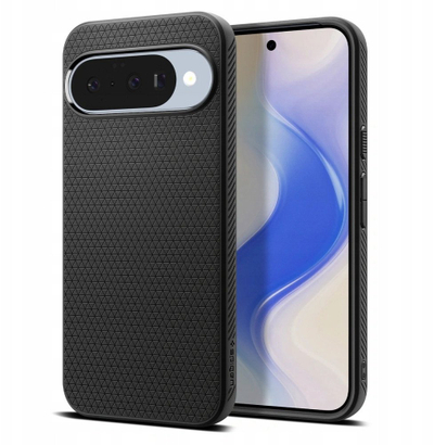 Mbrojtëse telefoni Spigen Liquid Air MagSafe për Google Pixel 10 dhe 10 Pro, e zezë mat