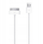 Kabllo USB A në 30 pin C606, 1 m, 1A, e bardhë