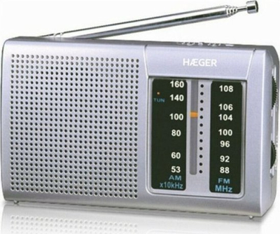 Radio portative Haeger Goal, AM/FM, me dorezë bartëse, argjend