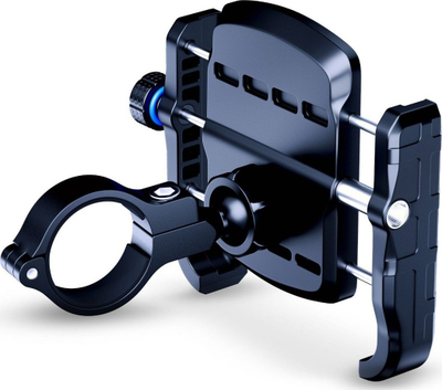 Mbajtëse telefoni për biçikletë 3MK Locking Holder for Bike, metal, universale, e zezë