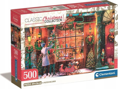 Puzzle Clementoni Old Toy Store Compact, 500 copa, 49 x 36 cm, shumëngjyrësh