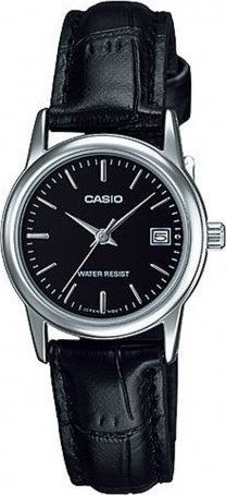 Orë dore Casio LTP-V002L-1A, për femra, analog, e zezë