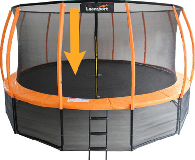 Tapet trampoline Lean Sport BEST, 8ft, pjesë zëvendësuese, i zi