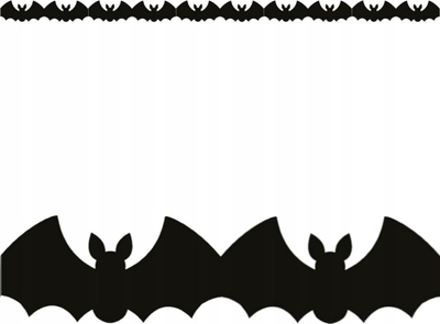 Girlandë Halloween Givi Spooky and Scary, 300cm, letër, e zezë