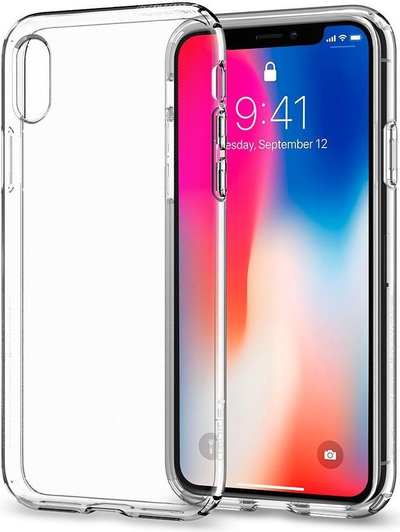 Mbrojtëse Spigen Liquid Crystal për iPhone X , transparente