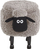 Stol me hapësirë Beliani Sheep, për kalamaj, prej pelushi, gri