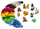Kube krijuese LEGO Classic 11013 transparente