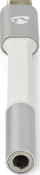 Adapter audio Nedis USB-C në 3.5 mm, 0.08 m, argjendtë bardhë