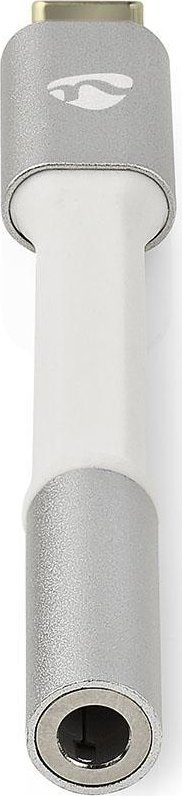 Adapter audio Nedis USB-C në 3.5 mm, 0.08 m, argjendtë bardhë