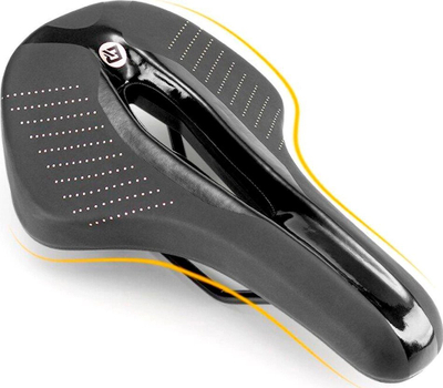 Selino biçiklete Rockbros MTB, ergonomike, 27 x 15.5 cm, e zezë