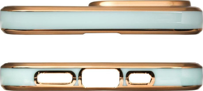 Futrollë telefoni Hurtel Lighting Color Case për iPhone 12 Pro Max, xhel, kornizë ari, mente