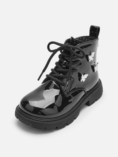 Çizme Glossy Butterfly  Black
