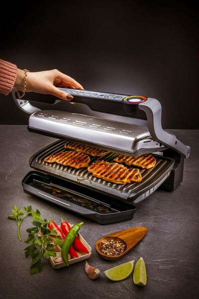 Tefal OptiGrill XL GC724D Контактен Грил, Нерѓосувачки Челик