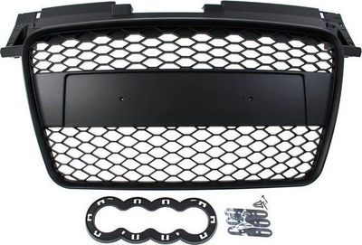 Grilë përpara Audi TT 8J RS style, 2006-2014, e zezë me shkëlqim (gloss black)