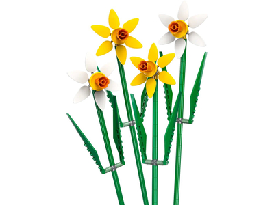 Set LEGO Icons Daffodils 40747, 216 pjesë, lule dekorative, shumëngjyrëshe
