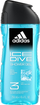 Xhel dushi Adidas Ice Dive, për trup dhe flokë, 250ml, transparent