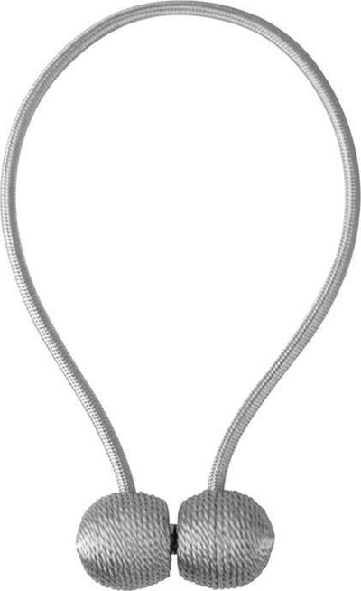 Kapëse perde AG701, me magnet, set 2 copë, gri
