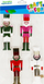 Stickerë 3D dekorativë për Krishtlindje CRAFT WITH FUN Grandfather, set 4 copë