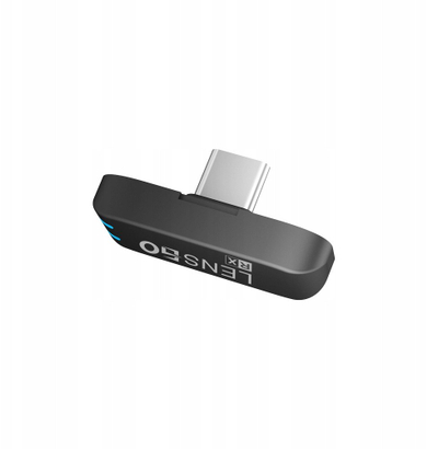 Set mikrofonash pa tel LensGo 528C, 2x mini, 50 m, USB C edhe Lightning, i zi
