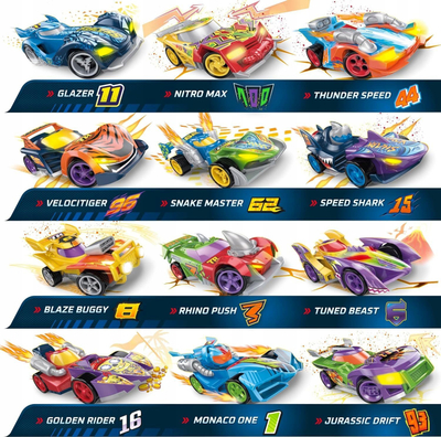 Set makina lodër T Racers Mix n Race Pack 1, koleksion, shumëngjyrëshe