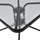Tavolinë kopshti katrore FIGO, metal + xham, 70×70×72 cm (HM5036.02), kaftë