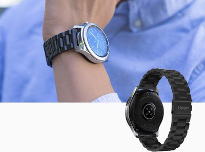 Rrip metalik Spigen Modern Fit për Samsung Gear S3, 46mm, i zi