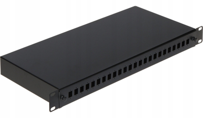 Kornizë shpërndarëse fibra optike PPO 1U 24 porta, për kabinet rack 19"