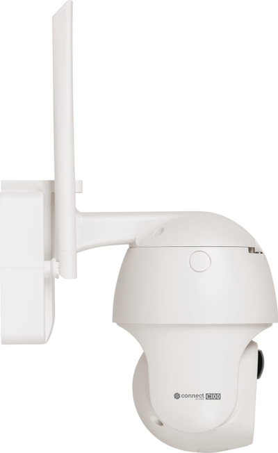Kamerë sigurie 4G Kruger&amp;Matz Connect C100, floodlight, solare, e bardhë