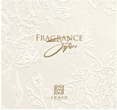 Set parfumesh Ahmed Fragrance Safari Oud Roses, 3 x 15ml, për femra, i artë
