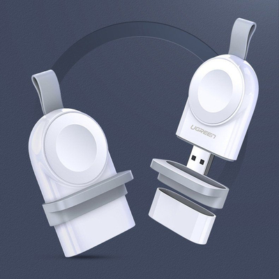 Karikues magnetik USB për Apple Watch UGREEN 50944, 2 copë, i bardhë