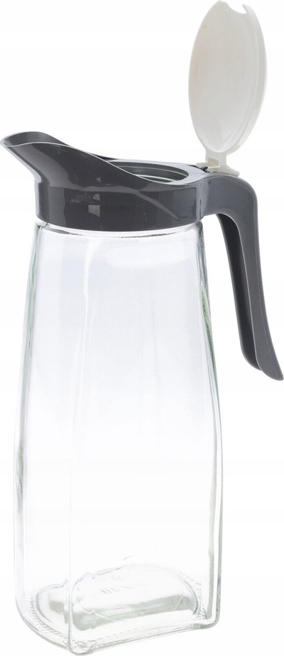 Кана за вода од стакло Excellent Houseware, 1.5L, со капак, транспарентна
