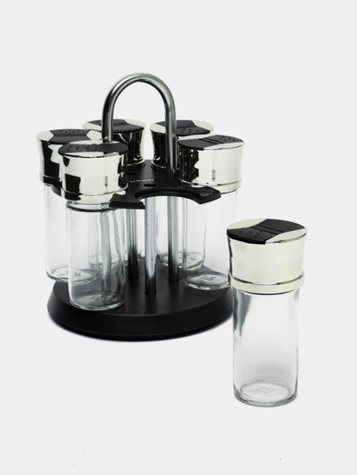 Set kavanozë për erëza Lamart LT7009, 6 pjesë