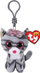 Varëse çelësash TY Beanie Boos Kiki - Macja e hirtë, 8.5 cm