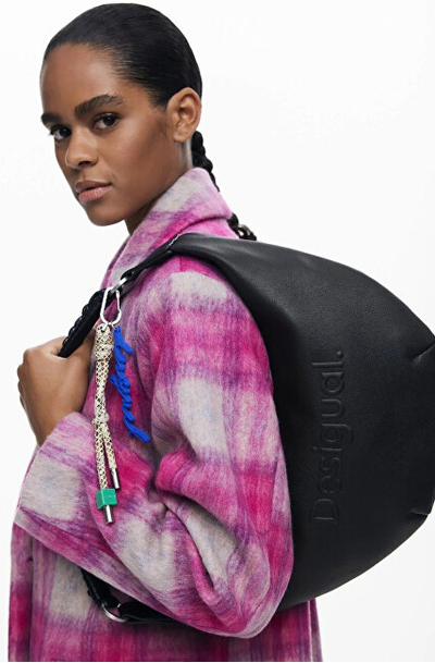 Çantë për femra Desigual Half Logo Zante Black Banana Bag, e zezë
