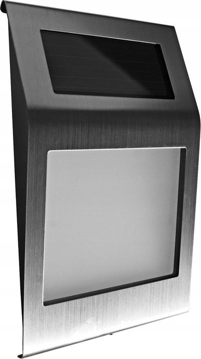 Numër shpie solar LED, inox, ngjyrë argjendi