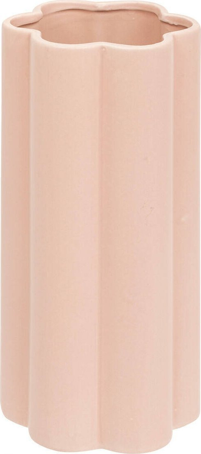 Vazo qeramike Atmosphera Floral, 28.5 cm, rozë e zbehtë