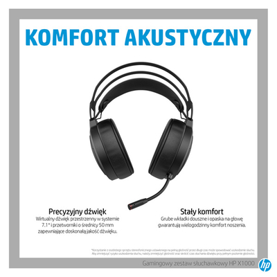 Kufje HP X1000, të zeza