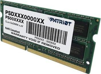 Memorie për laptop Patriot DDR3L SODIMM 4GB 1600MHz CL11 (PSD34G1600L2S)